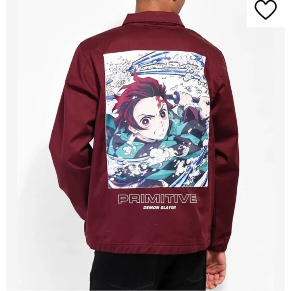 PRIMITIVE x DEMON SLAYER Tanjiro Kamado Anime Utility Jacket Men’s Size Small - Picture 1 of 16